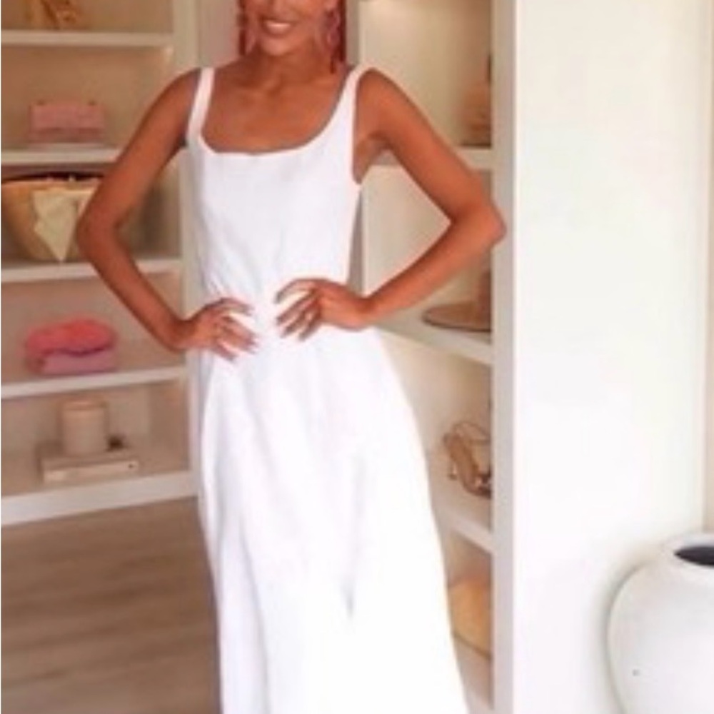 Zara White Maxi Dress